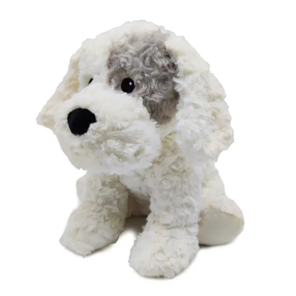Microwavable Weighted and Scented Patch Curly Dog Stuffed Animal by Warmies