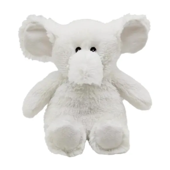 Microwavable Weighted and Scented White Elephant Stuffed Animal by Warmies