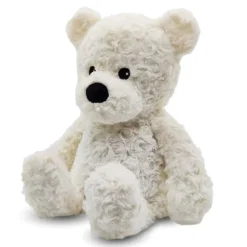 Microwavable Weighted and Scented Curly Cream Bear Stuffed Animal by Warmies