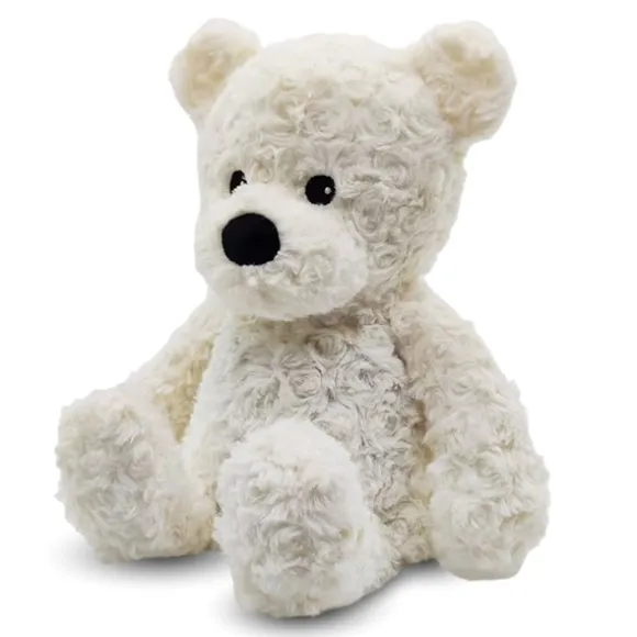 Microwavable Weighted and Scented Curly Cream Bear Stuffed Animal by Warmies