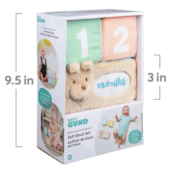 Milestones & Moments Baby Photo Prop Soft Blocks by Gund
