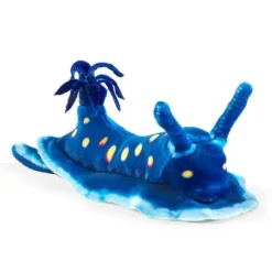 Mini Blue Nudibranch Plush Finger Puppet by Folkmanis Puppets