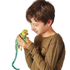 Mini Collared Lizard Finger Puppet by Folkmanis Puppets