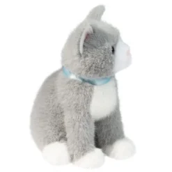 Mini 6 Inch Stuffed Grey Cat by Douglas
