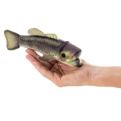 Mini Largemouth Bass Finger Puppet by Folkmanis Puppets