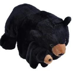 Mom and Baby Black Bear Stuffed Animals by Wild Republic