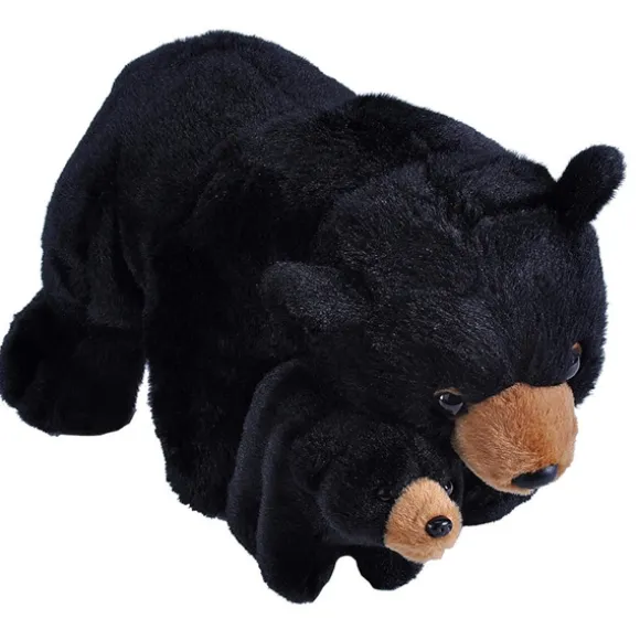 Mom and Baby Black Bear Stuffed Animals by Wild Republic