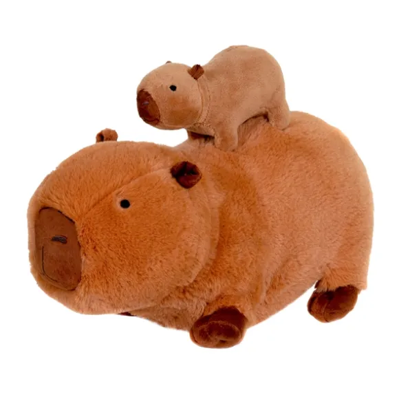 Mom and Baby Eco-Friendly Capybara Stuffed Animals by Fiesta