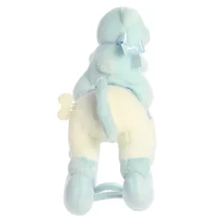 Musical Plush Blue Rocking Horse With Teddy Bear by Ebba