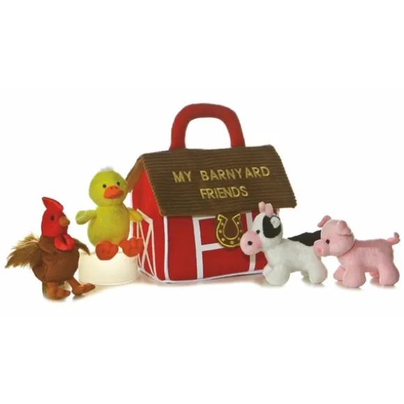 My Barnyard Friends Plush Farm Animals Playset for Babies by Ebba