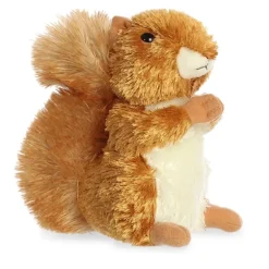 Nutsie the Stuffed Red Squirrel Mini Flopsie by Aurora