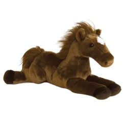 Outlaw The Stuffed Bay Horse Flopsie Plush Horse by Aurora