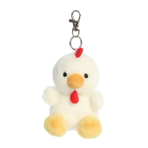 Palm Pals Clip-On 4 Inch Plush Cooper Chicken Bag Charm by Aurora