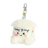 Palm Pals Clip-On 4 Inch Plush Happy B'Day Cake Bag Charm by Aurora
