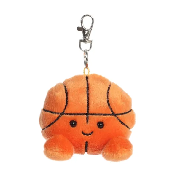 Palm Pals Clip-On 4 Inch Plush Hoops Basketball Bag Charm by Aurora