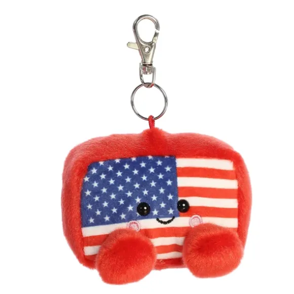 Palm Pals Clip-On 4 Inch Plush Indivisible Flag Bag Charm by Aurora