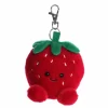 Palm Pals Clip-On 4 Inch Plush Juicy Strawberry Bag Charm by Aurora