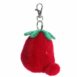 Palm Pals Clip-On 4 Inch Plush Juicy Strawberry Bag Charm by Aurora