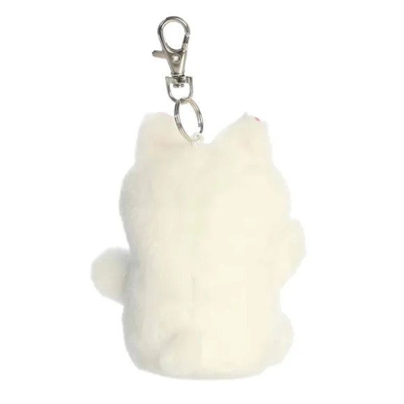 Palm Pals Clip-On 4 Inch Plush Kota Lucky Cat Bag Charm by Aurora