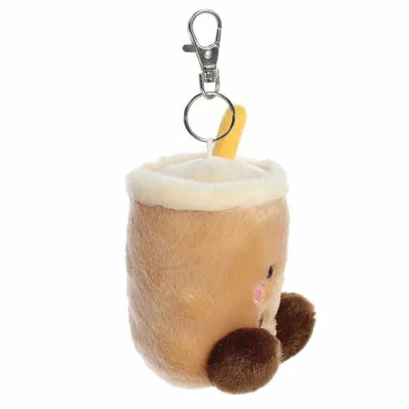 Palm Pals Clip-On 4 Inch Plush Milky Tea Boba Bag Charm by Aurora