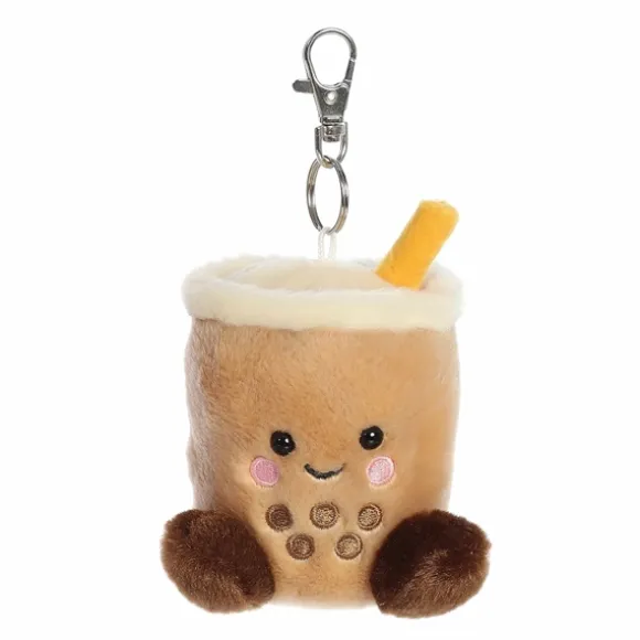 Palm Pals Clip-On 4 Inch Plush Milky Tea Boba Bag Charm by Aurora