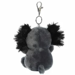 Palm Pals Clip-On 4 Inch Plush Onyx Axolotl Bag Charm by Aurora