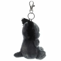 Palm Pals Clip-On 4 Inch Plush Onyx Axolotl Bag Charm by Aurora