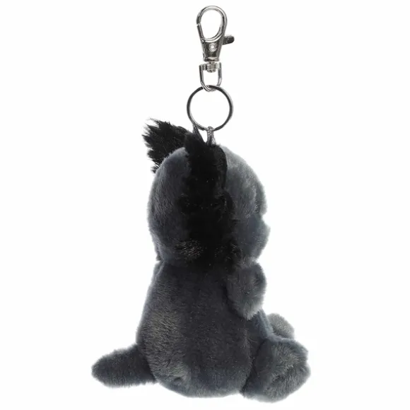 Palm Pals Clip-On 4 Inch Plush Onyx Axolotl Bag Charm by Aurora