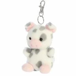 Palm Pals Clip-On 4 Inch Plush Piggles Spotted Piglet Bag Charm by Aurora