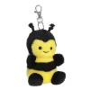 Palm Pals Clip-On 4 Inch Plush Queeny Bee Bag Charm by Aurora