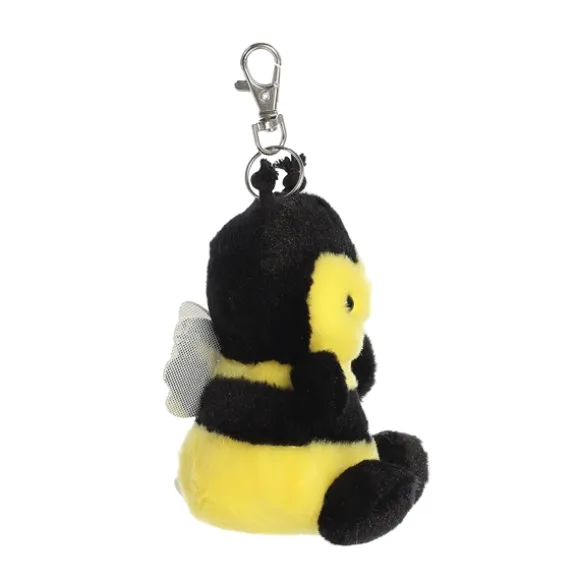 Palm Pals Clip-On 4 Inch Plush Queeny Bee Bag Charm by Aurora