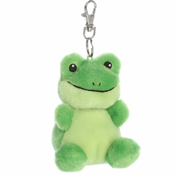 Palm Pals Clip-On 4 Inch Plush Ribbits Frog Bag Charm by Aurora