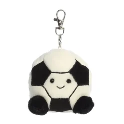 Palm Pals Clip-On 4 Inch Plush Striker Soccer Ball Bag Charm by Aurora