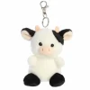 Palm Pals Clip-On 4 Inch Plush Sweetie Cow Bag Charm by Aurora