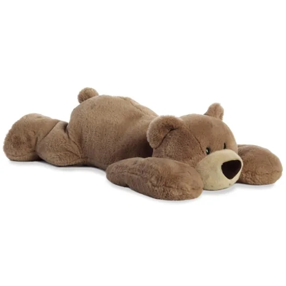 Papa Huggawug the Jumbo Lying Stuffed Brown Bear by Aurora