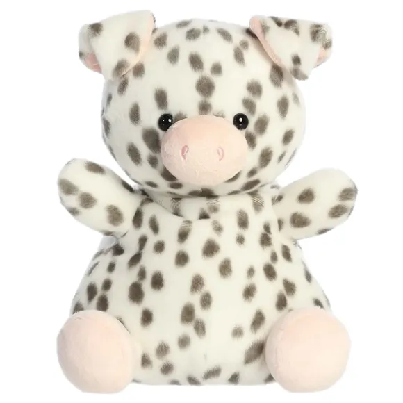 Party-Sized Palm Pals 13 Inch Plush Piggles Spotted Piglet by Aurora
