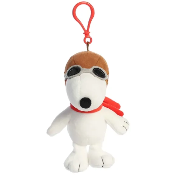 Peanuts Clip-On Plush Flying Ace Snoopy Bag Charm by Aurora