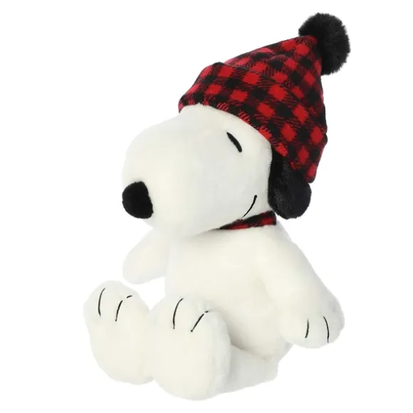 Peanuts Plush Snoopy with Plaid Hat by Aurora