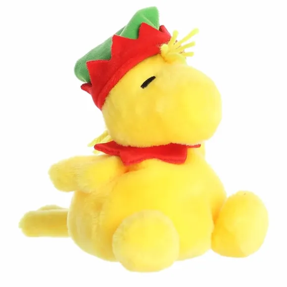 Peanuts Plush Woodstock with Elf Hat Palm Pals by Aurora