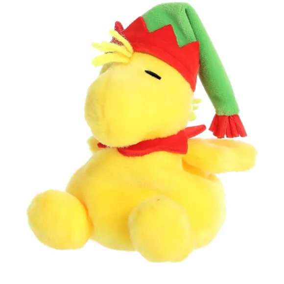 Peanuts Plush Woodstock with Elf Hat Palm Pals by Aurora