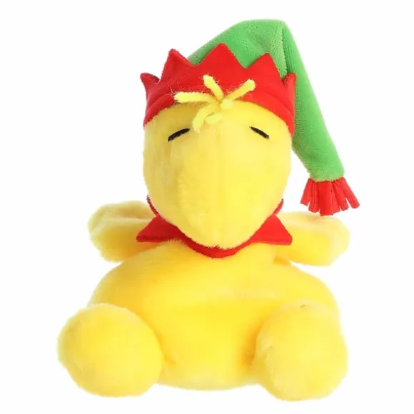 Peanuts Plush Woodstock with Elf Hat Palm Pals by Aurora