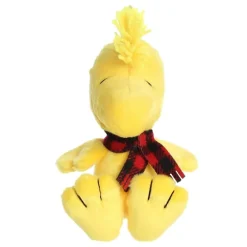 Peanuts Plush Woodstock with Plaid Scarf by Aurora