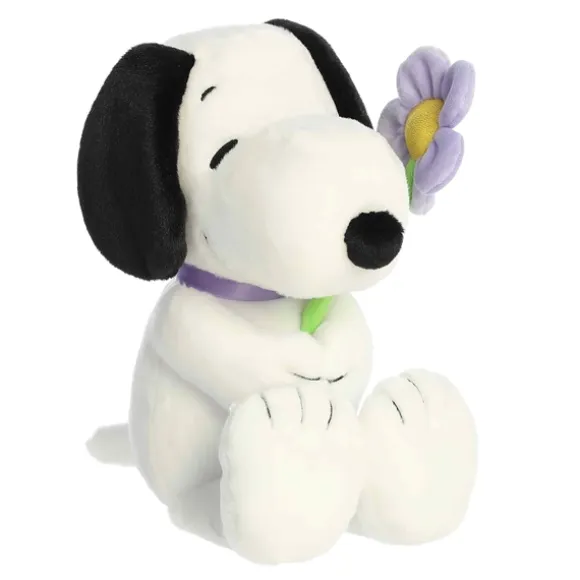 Peanuts Snoopy with Flower Stuffed Animal by Aurora