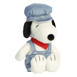 Peanuts Train Engineer Snoopy Stuffed Animal by Aurora