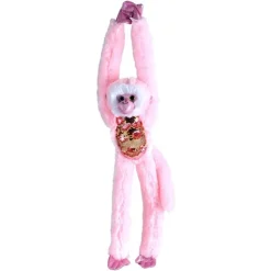 Pink Sequin Hanging Monkey Stuffed Animal by Wild Republic