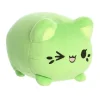Pistachio the Green Stuffed Cat Meowchi Plush by Aurora