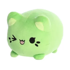 Pistachio the Green Stuffed Cat Meowchi Plush by Aurora