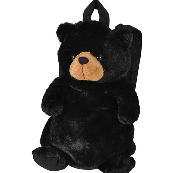 Plush Black Bear Backpack by Wild Republic