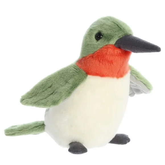 Plush Ruby-Throated Hummingbird Mini Flopsie by Aurora