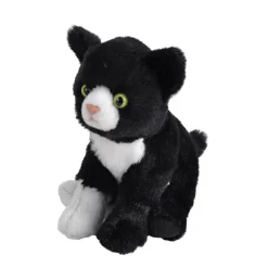 Pocketkins Eco-Friendly Small Plush Tuxedo Cat by Wild Republic